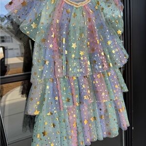 Multicolor Starry Tulle Dress